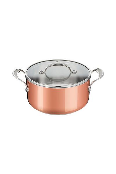 Tefal Copper Premium Tri-Ply Copper Induction Stewpot 24cm