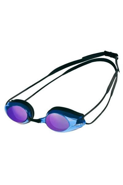 Arena Blue Tracks Mirror Swim Goggle - Mirrored Lens