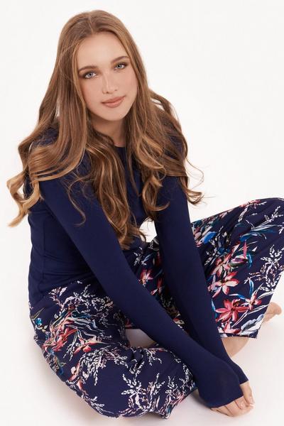 Lisca Blue Floral 'Harper' Pyjama Set