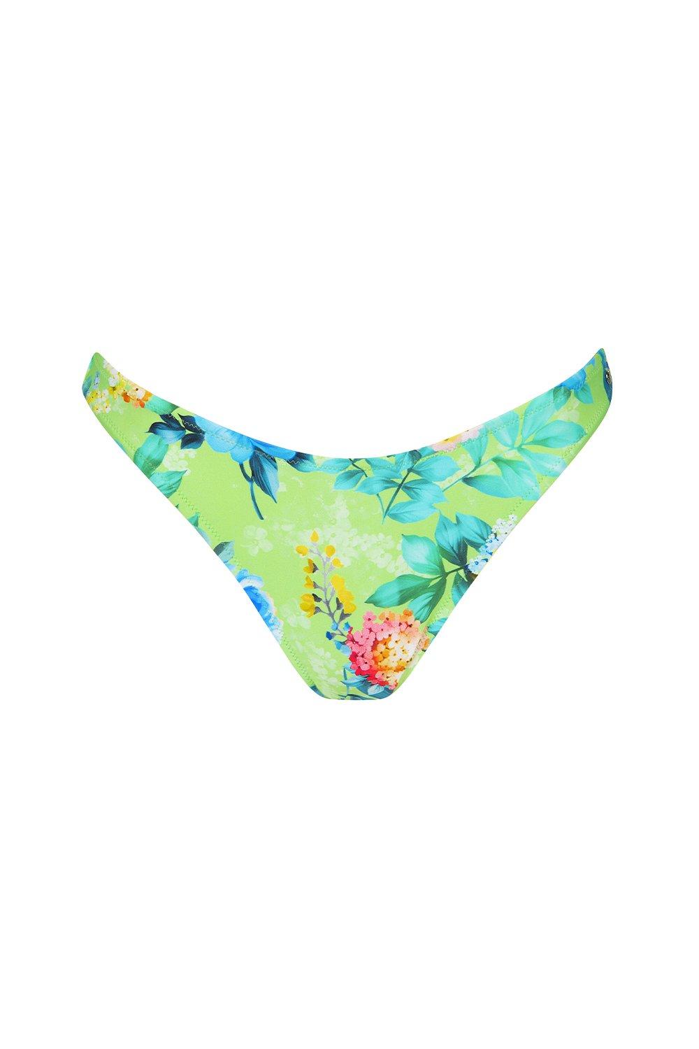 Swimwear | 'Manila' Floral High Leg Bikini Brief | Lisca