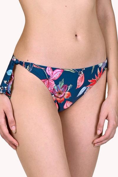 Lisca Blue 'Jamaica' Floral Tie-Side Bikini Bottoms