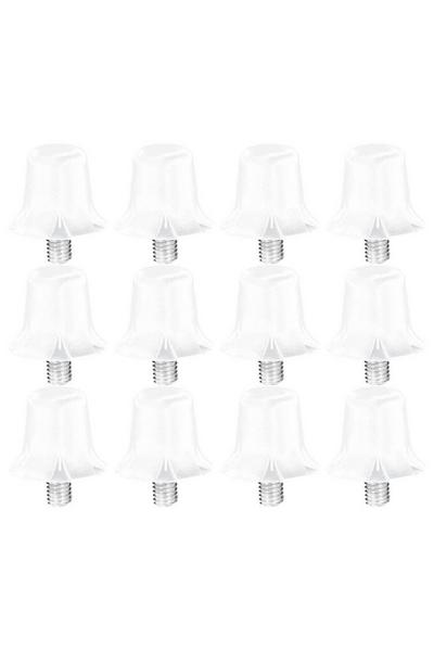 Uhlsport White Nylon-Combi Football Studs 12 Pack