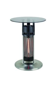 Tepro Silver Monterey 1.2kW Glass Table Bar Heater for the Patio