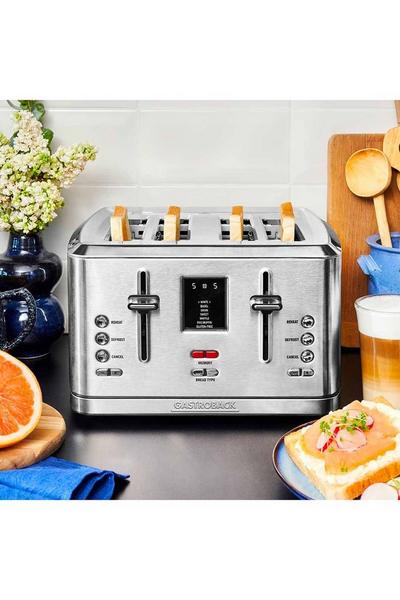 GASTROBACK Silver Design Digital 4-Slice Toaster