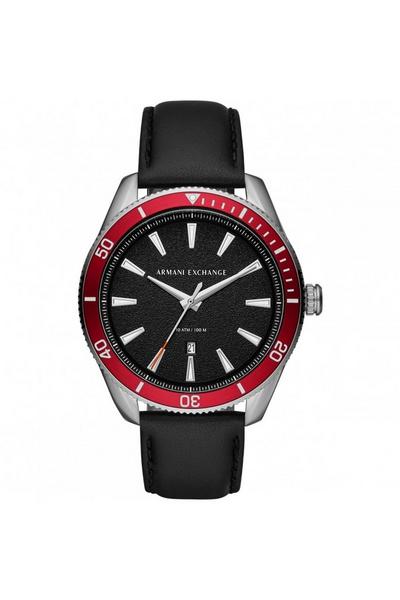 Armani Exchange Black Stainless Steel Fashion Analogue Quartz Watch - Ax1836