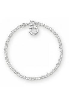 THOMAS SABO Jewellery Silver Charm Club Charm Sterling Silver Bracelet - X0163-001-12-M