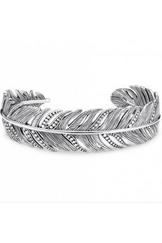 THOMAS SABO Jewellery Silver Falcon Feather Sterling Silver Bangle - Ar099-637-21-L17