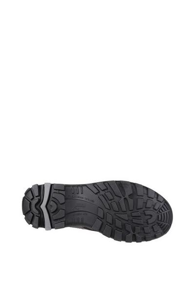 Puma Safety Black 'Borneo Mid' Leather Safety Boots