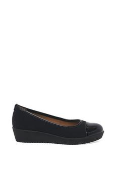 Gabor Black 'Orient' Wide Fit Casual Shoes