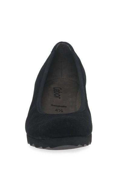 Gabor Black 'Request' Wedge Court Shoes
