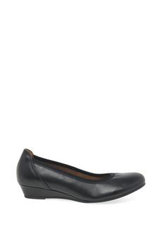 Gabor Black 'Chester' Low Wedge Pumps