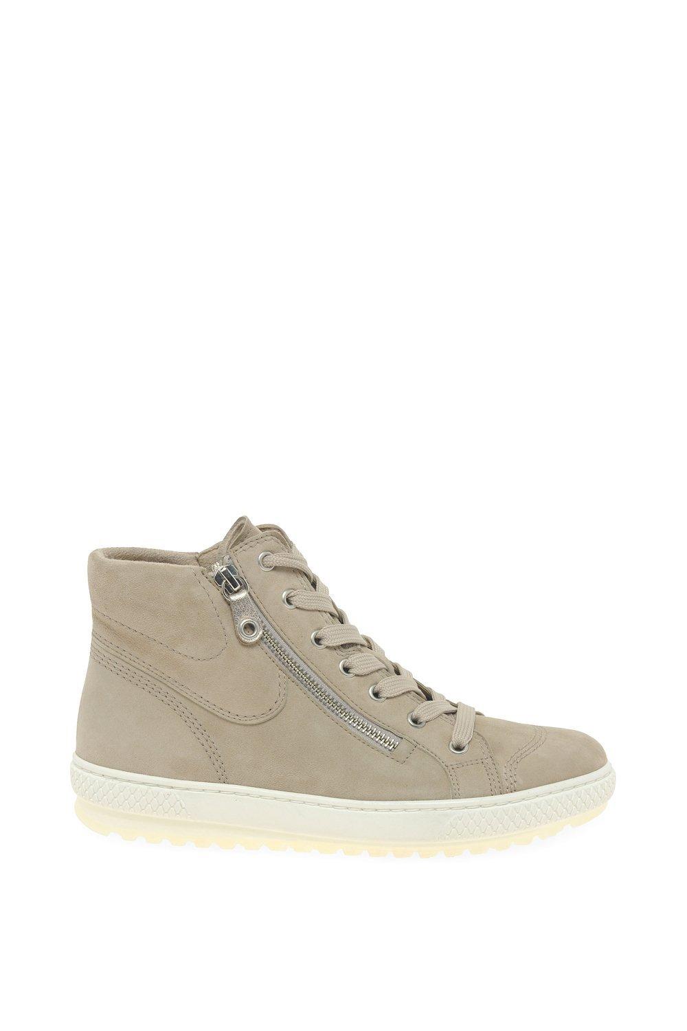 bulner high top leather trainers