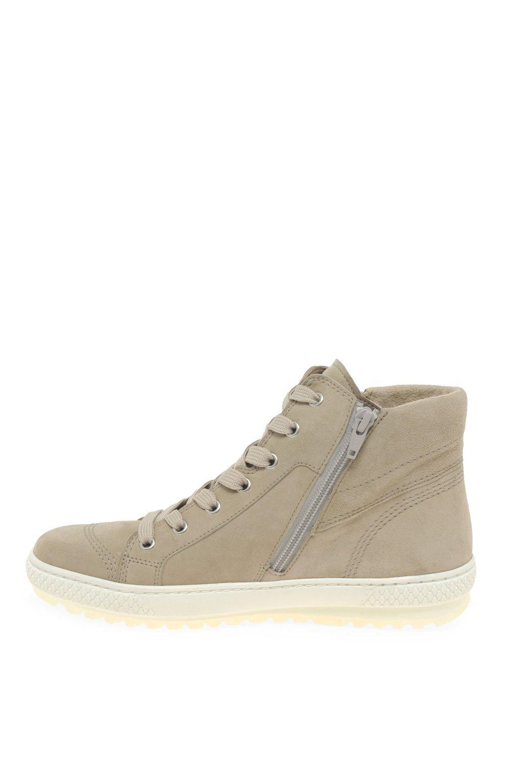 bulner high top leather trainers