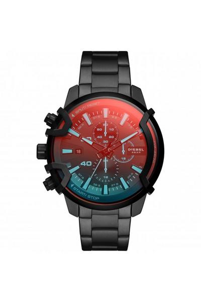 Diesel Black Griffed Stainless Steel Fashion Analogue Quartz Watch - Dz4578