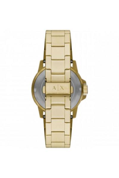 Armani Exchange Gold Stainless Steel Fashion Analogue Quartz Watch - Ax1854