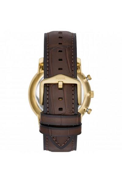Fossil Blue Minimalist Gold Plated Stainless Steel Fashion Quartz Watch - Fs5942