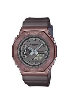 Casio Brown G Shock Stainless Steel Classic Combination Watch - Gm-2100Mf-5Aer