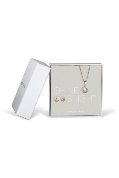 Bering Jewellery Gold Shine Bright Gift Set Stainless Steel Jewellery Set - 429-711-Gold