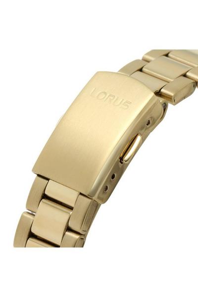 Lorus Gold Solar Stainless Steel Classic Analogue Solar Watch - Ry508Ax9