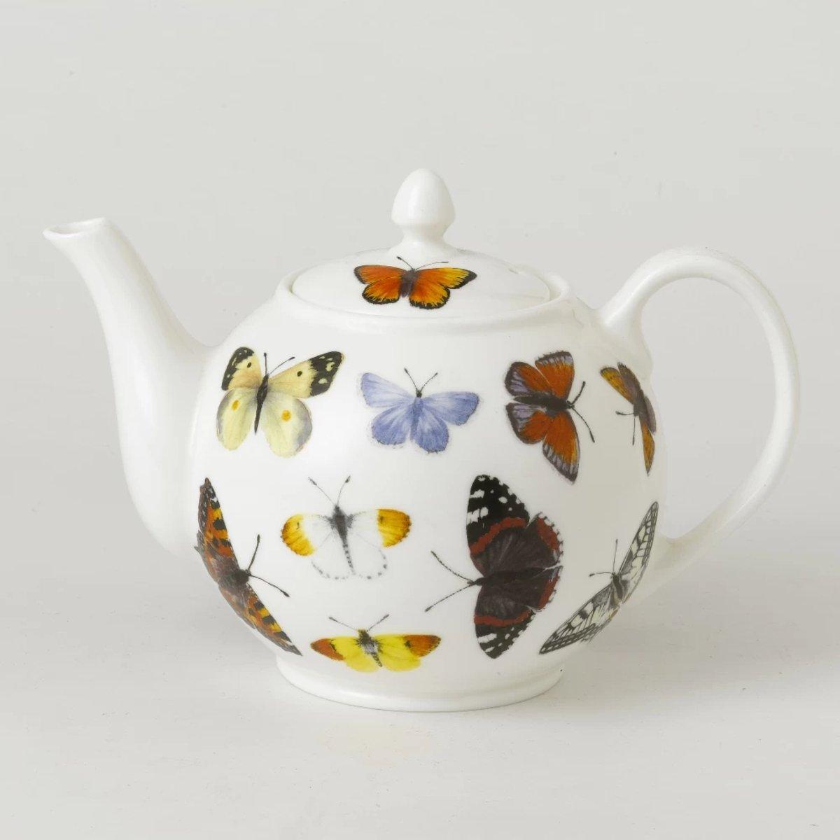 Roy Kirkham Butterfly Garden Design Bone China 6 Cup Teapot Debenhams