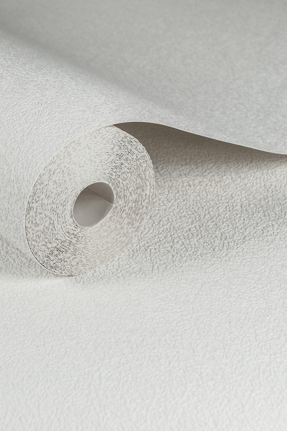 Wallpaper | Paintable Fibers Textured White Durable Heavy Duty ...