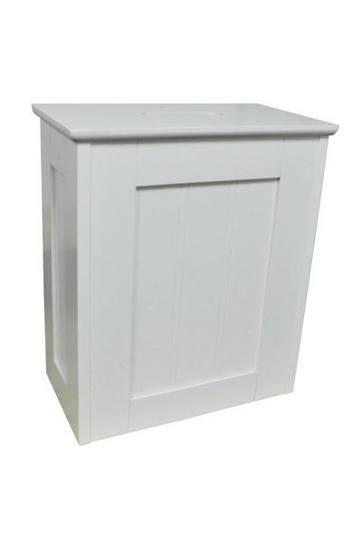 Watsons White Toilet Roll Store With Grooved Sides White