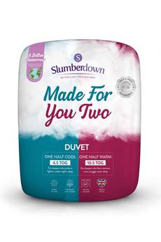 Slumberdown White Made For You Two Duvet 4.5/10.5 Tog All Year Round Duvet
