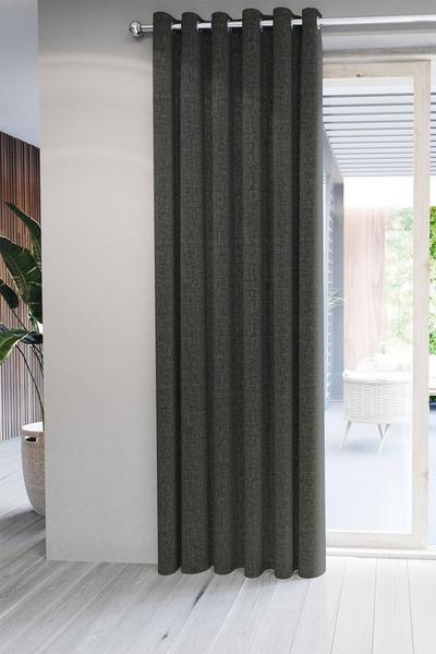 Nalu Nicole Scherzinger Charcoal 'Kalo' Lined Curtains