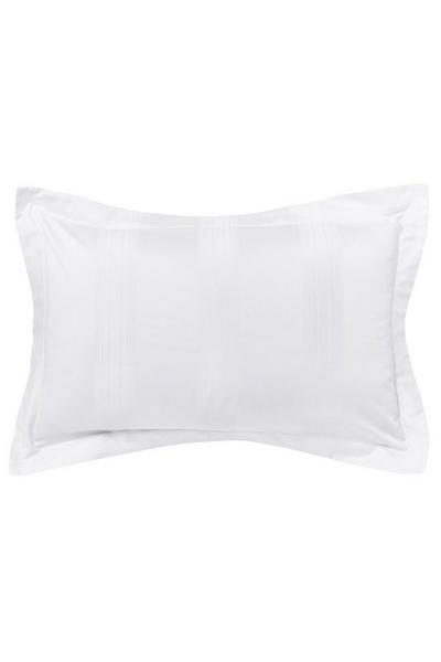 Peacock Blue Hotel White 'Capella' Cotton Duvet Set