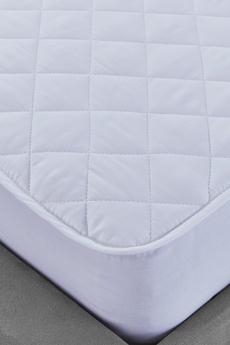Assura Sleep White 'Pure Cotton' Quilted Mattress Protector With Micro-Fresh