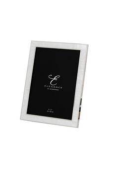 ELEGANCE Silver Nickel & Mother of Pearl Frame Gift Box 5'' x 7''