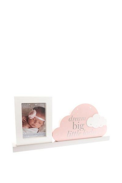 Bambino by Juliana Multi Mantel Plaque Frame "Dream Big Little Lady" 37cm