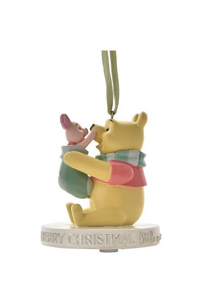 Disney Multi Winnie & Piglet Hanging Decoration - Merry Christmas