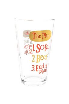 Brightside Clear King of the Sofa Beer Glass