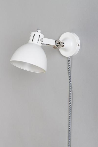 BHS Lighting White Daria Plug In Wall Light