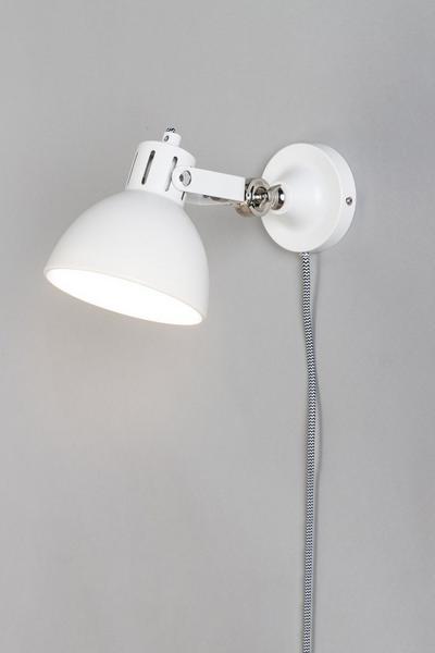 BHS Lighting White Daria Plug In Wall Light