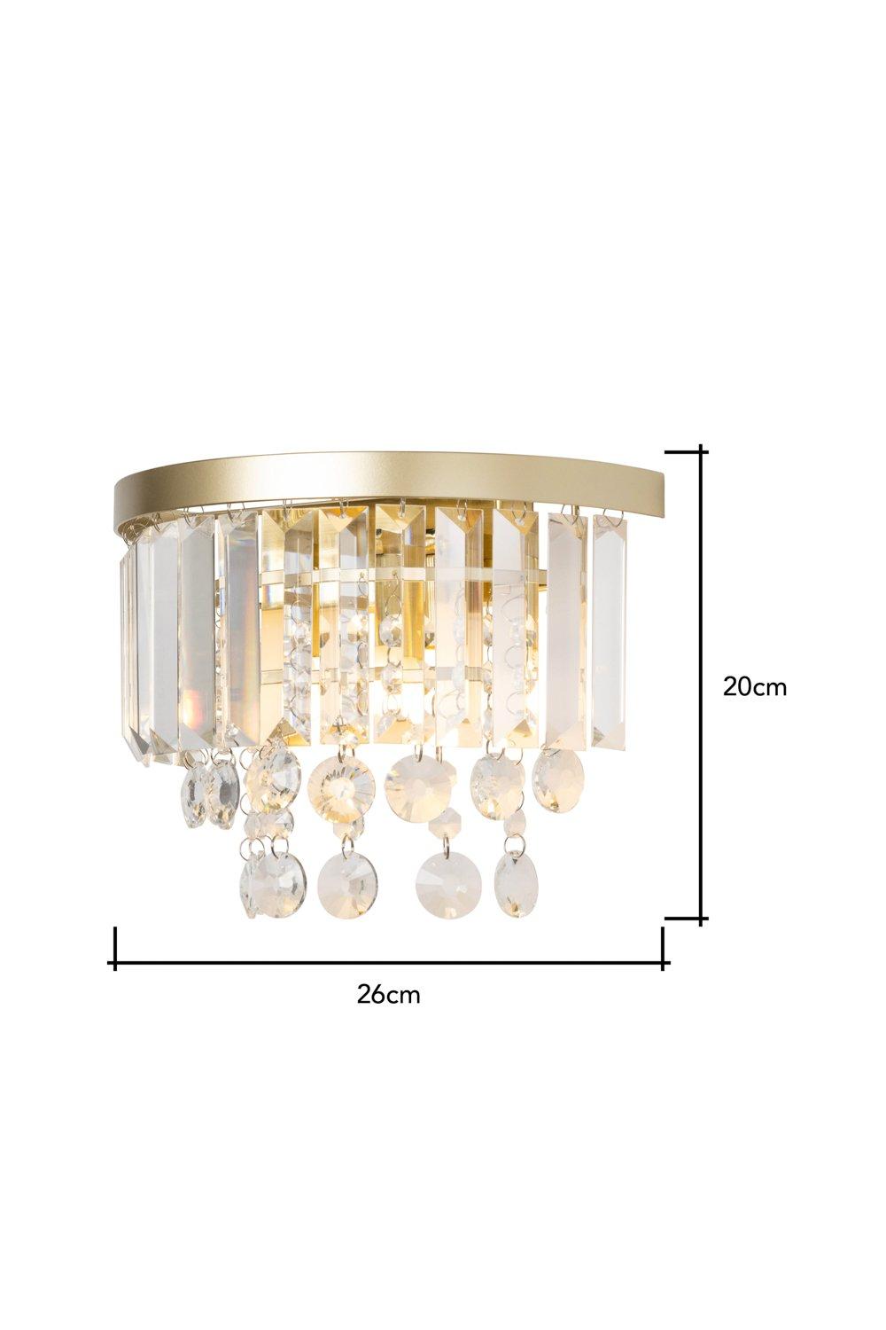 debenhams crystal wall lights