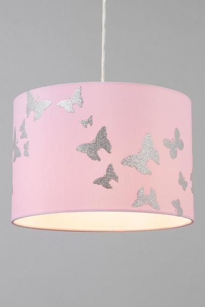 BHS Lighting Pink Glow Butterfly Easy Fit Light Shade