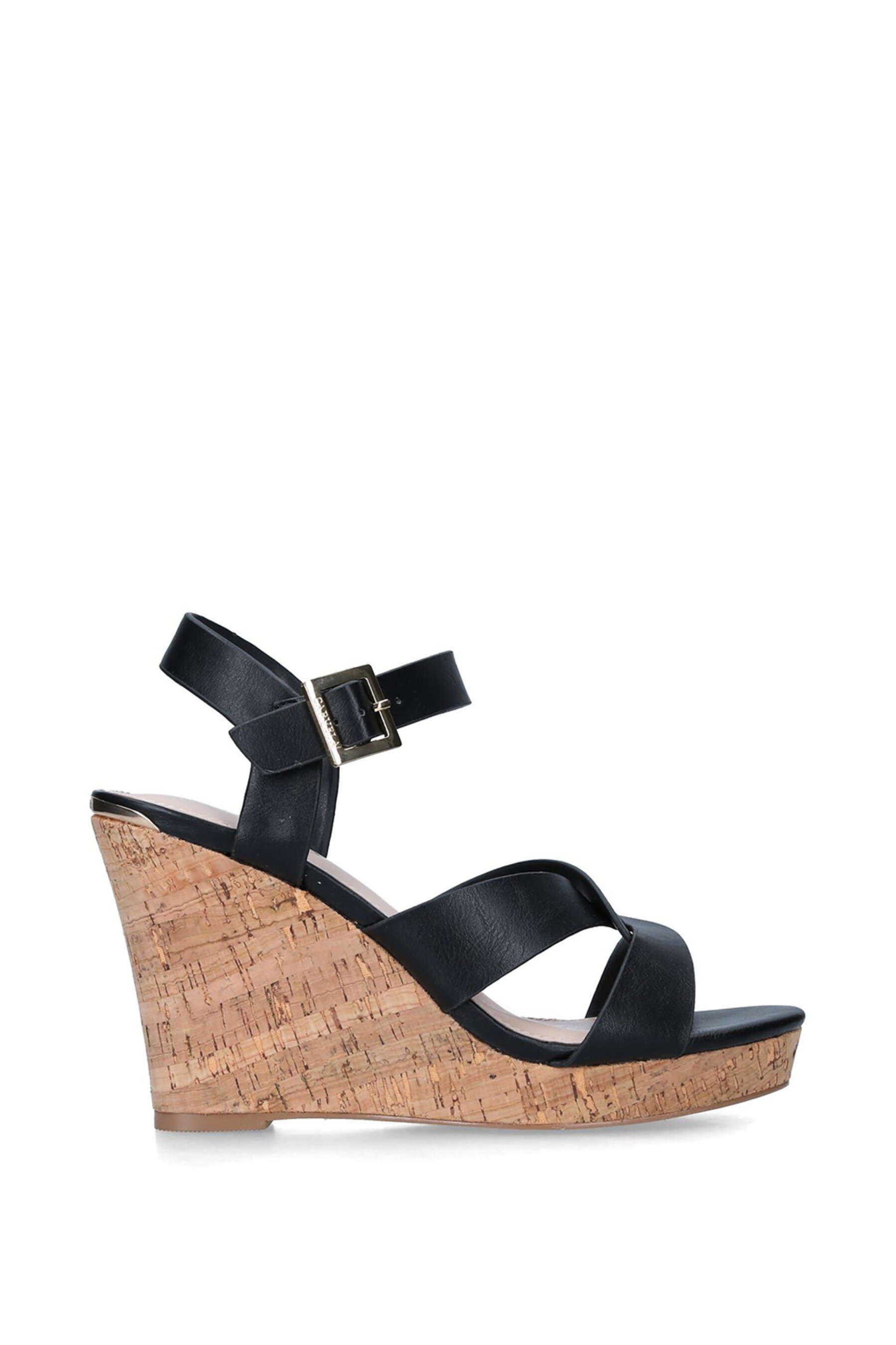 black low wedge shoes