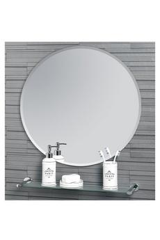 Showerdrape Silver 'Fitzrovia' Round Mirror 45Cm Diameter