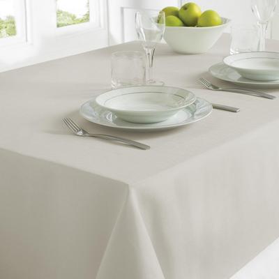 Country Club Light Grey Table Cloth 130 x 228cm Grey