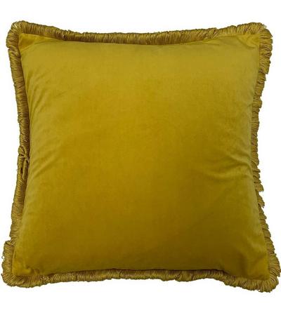 Furn Yellow Fleura Hand-Drawn Floral Cushion