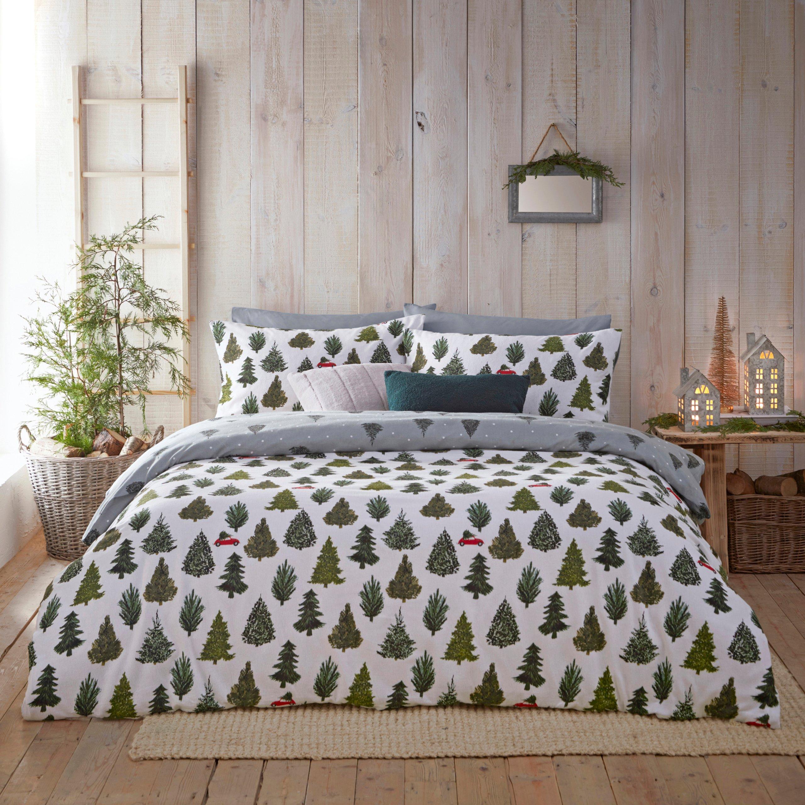 Bedding | Evergreen Brushed Cotton Duvet Set | Furn