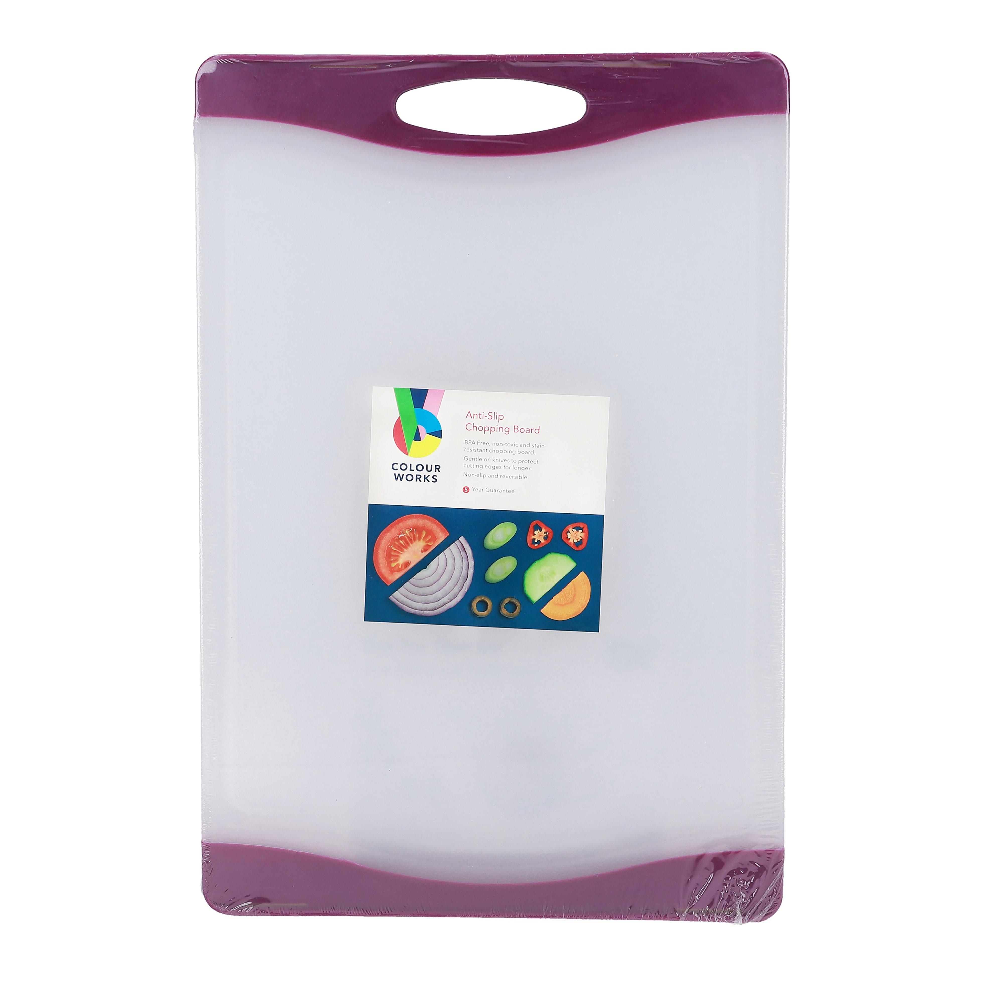 Purple Durable Plastic Cutting Board