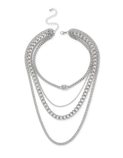 Liars & Lovers Silver Silver Chain Multirow Choker