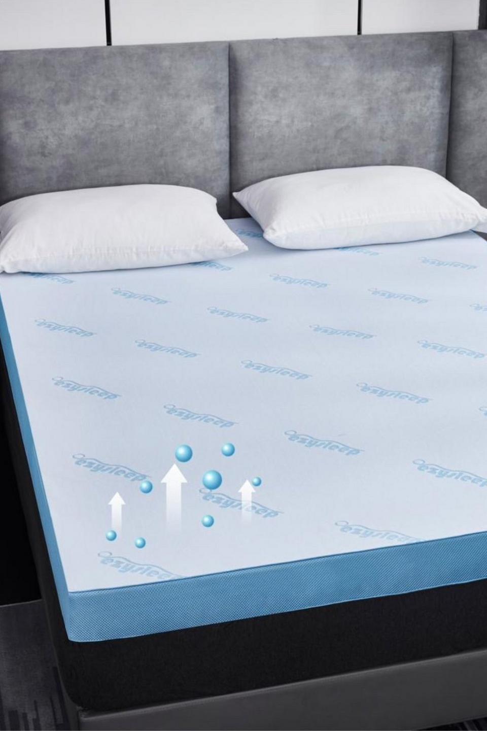 Duvets & Pillows | Air Flow Memory Foam Mattress Topper 2 Inch | Ezysleep