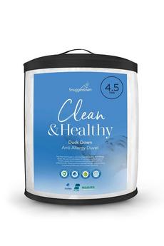 Snuggledown White Clean & Healthy Duck Down 4.5 Tog Summer Duvet