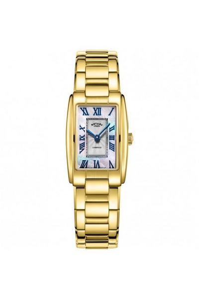 Rotary Pink Cambridge Stainless Steel Classic Analogue Quartz Watch - Lb05438/07
