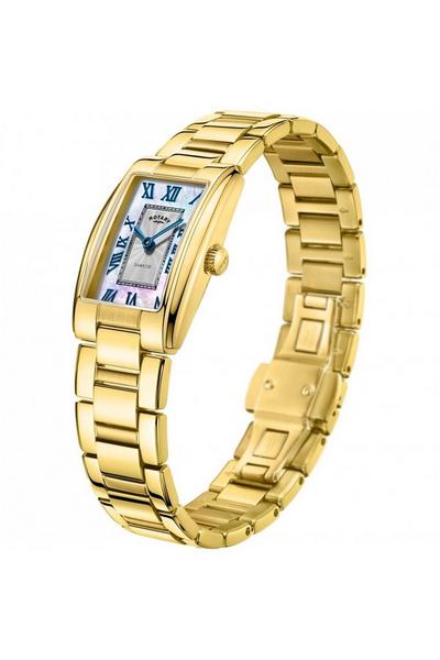 Rotary Pink Cambridge Stainless Steel Classic Analogue Quartz Watch - Lb05438/07