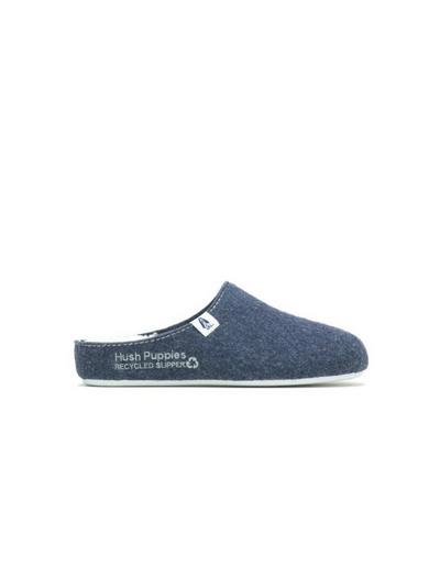 Hush Puppies Navy 'The Good Slipper' 90% Recycled RPET Polyester Mule Slippers